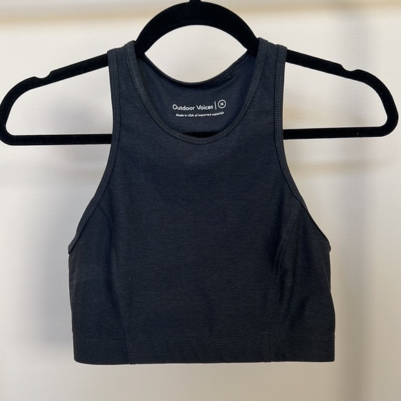Outdoor Voices - Move Free Crop Top - Size S- Color: Night - Picture 3 of 4
